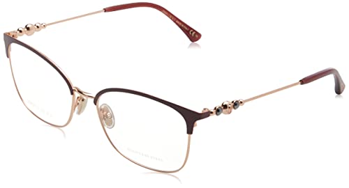Jimmy Choo Jc358 Okulary, Gold Burgundy, 54 Kobieta, Gold Burgundy, 54
