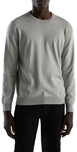 United Colors of Benetton sweter męski, Szary Wrzos Średni 501, M