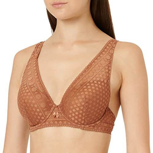 ESPRIT Damski nowoczesny biustonosz Lace Rcsclas.pad wyściełany, Cynamon, 70A