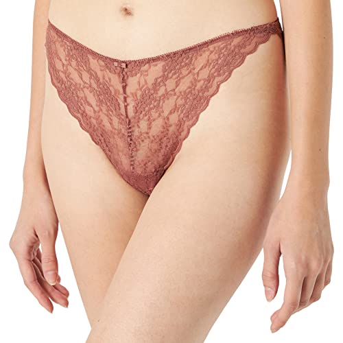 damskie secret Koronkowe majtki stringi damskie, br?zowy ?redni, L