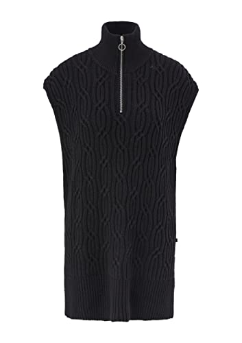 Q/S by s.Oliver Sweter damski z krótkim rękawem, czarny, M