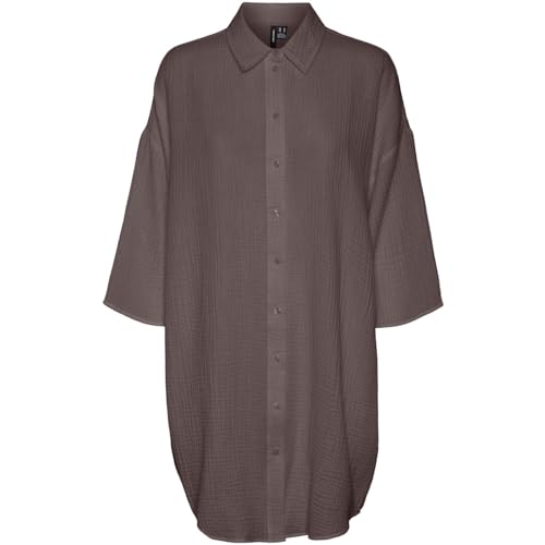 VERO MODA Sukienka damska, Plum Truffle, L