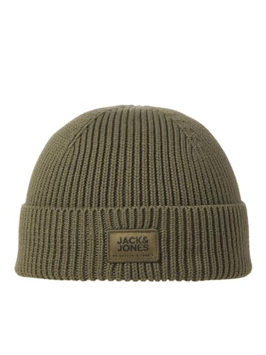 Bestseller A/S Męska czapka z dzianiny Jacclassic Short Beanie Noos, olive night, jeden rozmiar