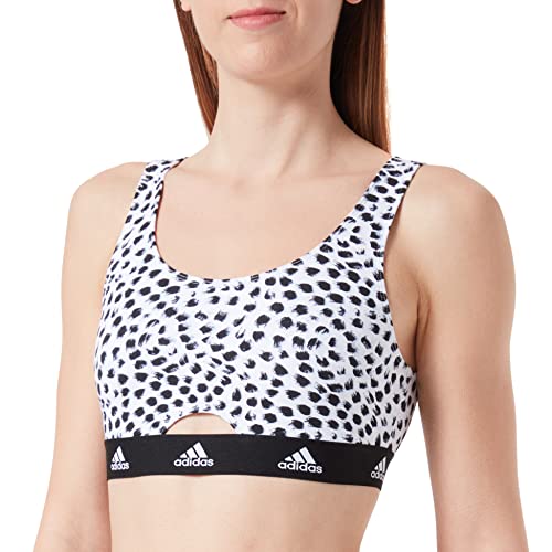 adidas Damska braletka typu stanik, White&print, XS