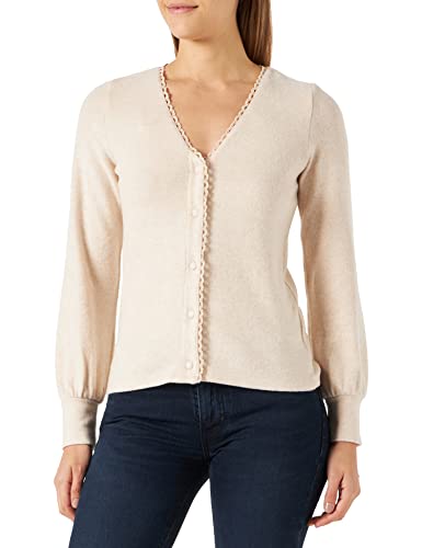 Naf Naf Damska koszulka OFRIDA Gilet T-Shirt Dune Chine, S