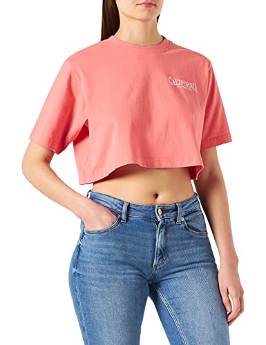 JACK & JONES Damska koszulka Jjxx Jxbecky Ss Relaxed Vint Tee Sn, Herbata Rose/Szczegóły: jasny biały nadruk Cali 3, XL