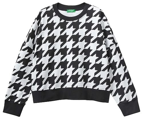 United Colors of Benetton kamizelka kombinezon damski, Pied De Poule Biały I Czarny 67e, M