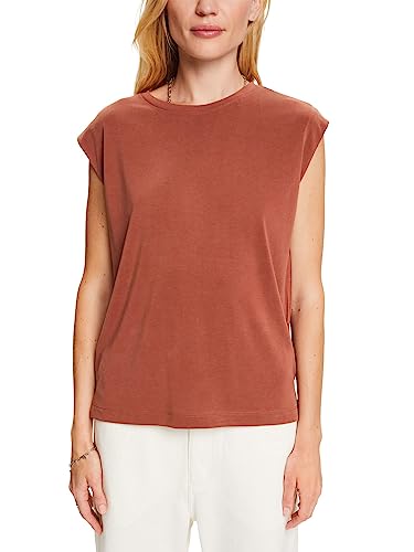 ESPRIT T-shirt damski, 220 / ust Brown, XXL