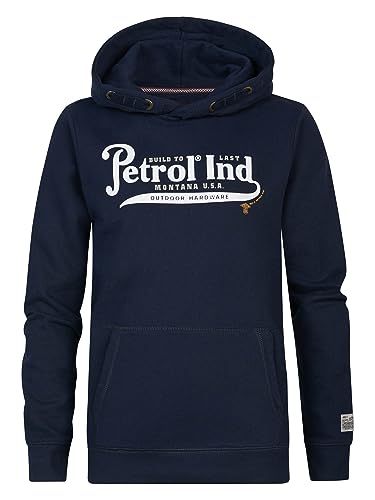 Petrol Industries Boys Sweater Hooded Print Bluza dziecięca, Marynarka Północna, 16 lat
