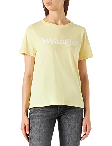 Wrangler Damska koszulka regularna, Cytryna merengue, XS