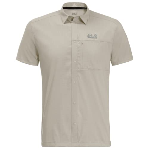 Jack Wolfskin Męska kurtka Pack & Go Shirt M, Dusty Grey, M