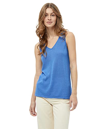 Minus Damski top z dzianiny Carli, Regatta Blue Lurex, L, Regatta Blue Lurex, L