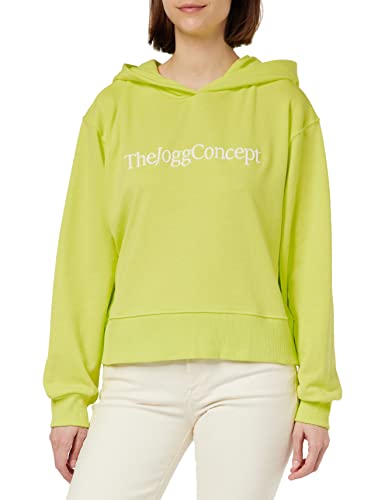 THEJOGGCONCEPT Damska bluza z kapturem JCSAFINE SH 130645/Limeade, L