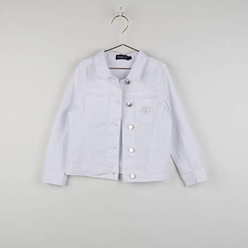 Conguitos Dziewczęca sportowa lekka kurtka bawełniana, biały, 24 Miesiące