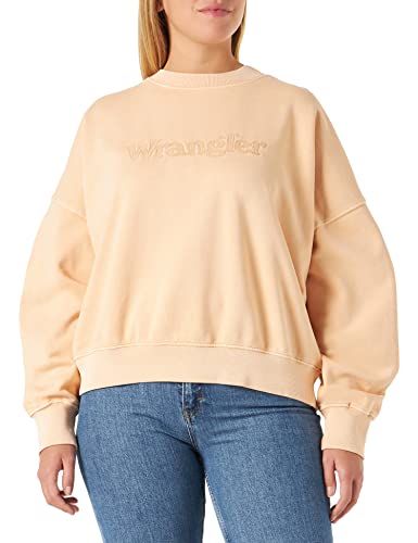 Wrangler Damska bluza relaksacyjna, naturalny pomarańcz, rozmiar S