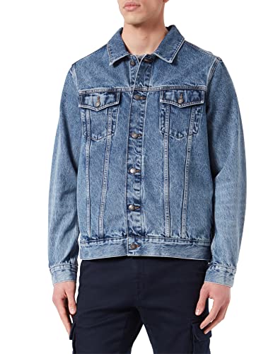 GANT Męska kurtka D1. Denim Trucker, Light Blue Broken in, XL