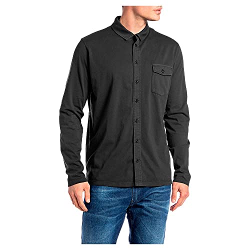 Replay Koszula męska M4093, 391 ciemnoszara, 391 Dark Grey, M