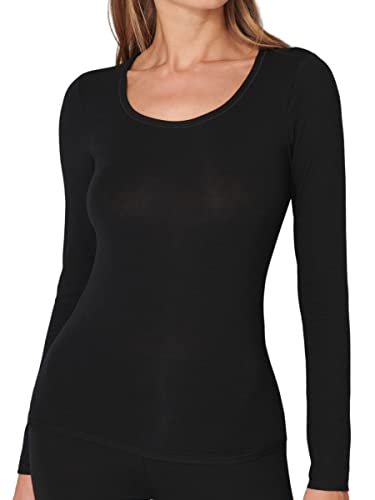 Schiesser Damska koszulka turystyczna, czarny, 3XL
