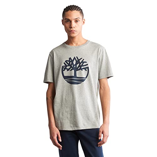 Timberland SS Tree Logo T Koszulka Męska, Med Gry Heather, M