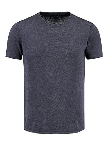 KEY LARGO Męski T-shirt LUKAKU okrągły T-Shirt, granatowy (1200), M