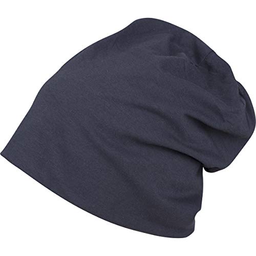 Build Your Brand Jersey Beanie Czapka z daszkiem, granatowy, rozmiar Unisex-Dorosły, Navy, rozmiar uniwersalny