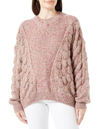 aleva Damski sweter z dzianiny 19019559-AL04, Mauve Pink, M/L, różowy, M-L