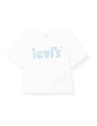 Levi's Kids Koszulka dziewczęca Lvg Meet & Greet zwinięty rękaw, biały, 24 Miesiące