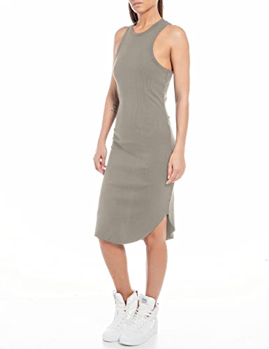 Replay Sukienka damska W9017, 104 MUD, L, 104 Mud, L
