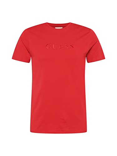 Guess Koszulka męska Ss Classic Pima Emb, Cranberry, M