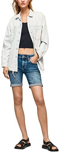 Pepe Jeans Damskie szorty Poppy Denim-GW4, 29W, Denim-gw4, 29W