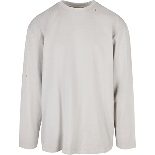 Urban Classics Męski t-shirt oversize, z długim rękawem, jasny asfalt, 3XL, Lightassphalt, 3XL