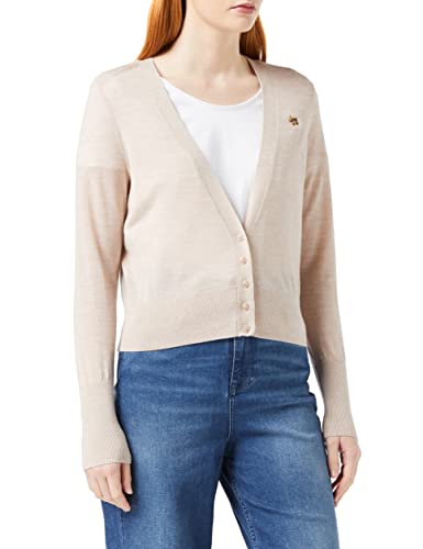 Ted Baker Damski sweter kardigan WMK-AIYLEEN-Merino Low V Cardi, Camel, 3 (UK40)