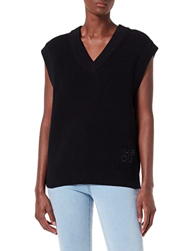 HUGO Damski top z dzianiny Sotty, czarny (Black1), L