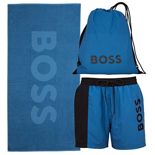 BOSS Beach Set Koszulka męska, Medium blue420, S