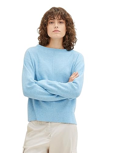 TOM TAILOR Sweter damski, 12391 – jasny niebieski melanż, XS