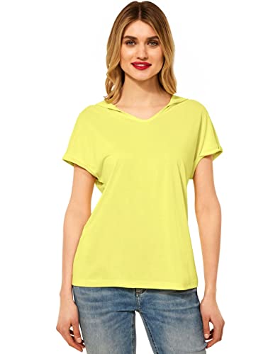 Street One Damska bluza z kapturem A318000, Merry Yellow, 44