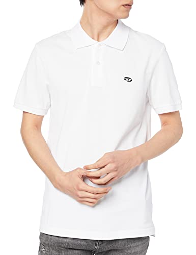 Diesel T-Smith-doval-PJ koszulka polo Koszulka męska, Jasny biały, XL