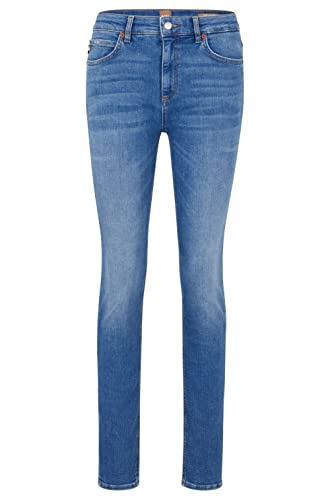 BOSS Damskie spodnie jeansowe Jackie Slim Mr Bc, Średni niebieski 422, 54