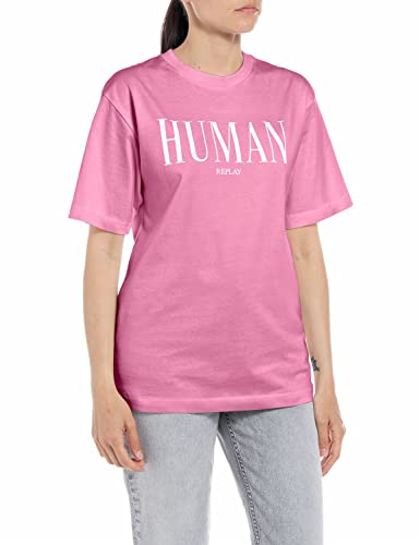 Replay T-shirt damski, 307 Candy Pink, XXS