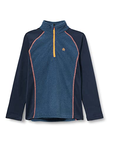 Color Kids Unisex dzieci, Striped Fleece Pulli, Total Eclipse, 128