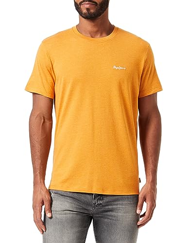 Pepe Jeans Koszulka męska Nouvel, Żółty (ochra żółta), XL