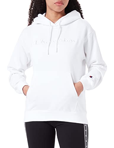 Champion Damska bluza z kapturem Rochester 1919, z logo Rochester, biała, S, biały, S