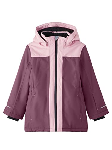 NAME IT Girl's NKFSNOW10 Jacket Block FO kurtka, Nocturne, 140, Nocturne, 140 cm