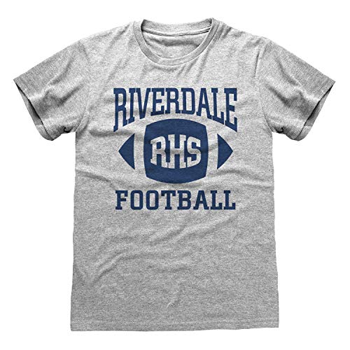 Popgear Męska koszulka piłkarska Riverdale RHS Bulldogs Heather Grey, szary, XXL