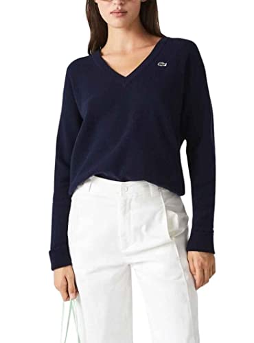 Lacoste Damski sweter Af9554, marynarski, UK 12