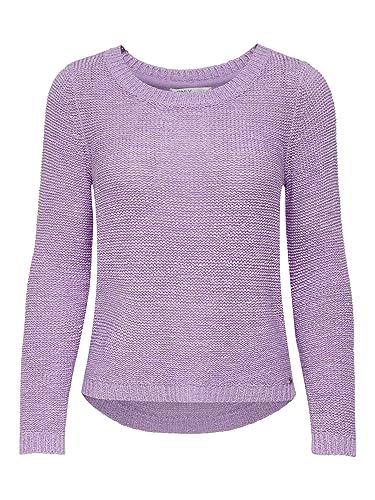 ONLY Damski sweter z dzianiny, jednokolorowy, Purple Rose, XL
