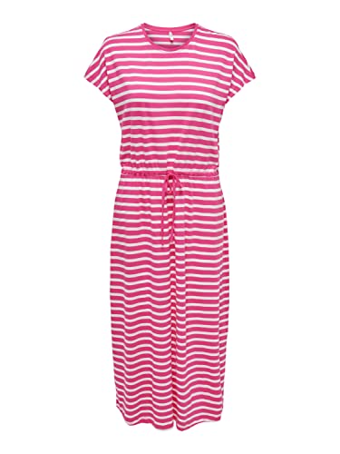 ONLY Women's ONLMAY S/S Dress Box JRS sukienka midi, Shocking Pink, L, Shocking Pink, L