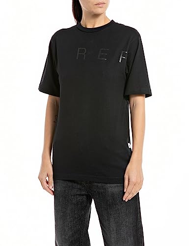 Replay T-shirt damski, 098 BLACK, S