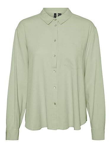 VERO MODA Women's VMJESMILO LS Shirt WVN GA NOOS bluzka, Reseda, XS, Reseda, XS