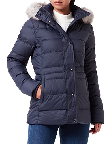 Tommy Hilfiger Tyra puchowa JKT damska kurtka puchowa z futrzanym puchem, Pustynne niebo, XXS